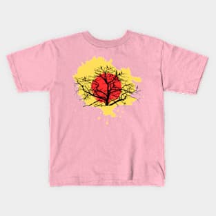 sunset with crows Kids T-Shirt